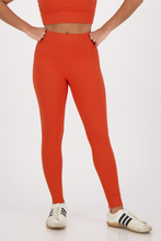 Cargar imagen en el visor de la galería, Solid  Tangerine Orange Leggings