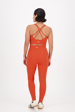 Cargar imagen en el visor de la galería, Solid  Tangerine Orange Leggings