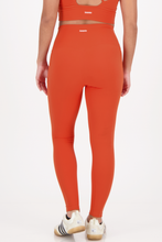 Cargar imagen en el visor de la galería, Solid  Tangerine Orange Leggings