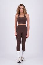 Cargar imagen en el visor de la galería, Solid Chocolate Brown Leggings