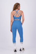 Cargar imagen en el visor de la galería, Solid  Silk Blue Leggings