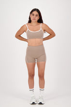 Cargar imagen en el visor de la galería, Contrast Taupe Brown Top
