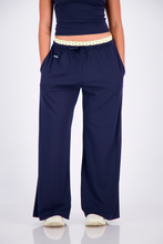Cargar imagen en el visor de la galería, Polka Blue Flowy Pants