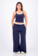 Cargar imagen en el visor de la galería, Polka Blue Flowy Pants