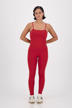 Cargar imagen en el visor de la galería, Reset Sangria Red Leggings