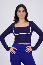 Cargar imagen en el visor de la galería, Above Navy Blue Long Sleeve