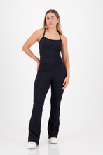 Cargar imagen en el visor de la galería, Solid Black Flare Pants
