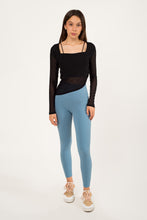 Cargar imagen en el visor de la galería, Mesh Black Long Sleeve