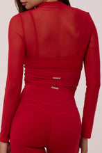 Cargar imagen en el visor de la galería, Posh Carmine Red Long Sleeve