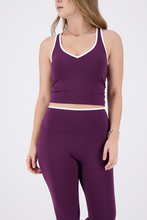 Cargar imagen en el visor de la galería, Aura Wine Plum Tank Top