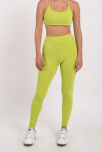 Cargar imagen en el visor de la galería, Blossom Lime Green Leggings