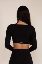 Cargar imagen en el visor de la galería, Adapt Long Sleeve Black Top