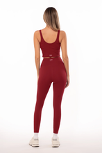 Cargar imagen en el visor de la galería, Daylight Burgundy Red Leggings
