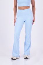 Cargar imagen en el visor de la galería, Solid  Light Blue Flare Pants