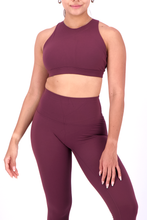 Cargar imagen en el visor de la galería, Solid Dark Wine Halter Top