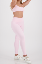 Cargar imagen en el visor de la galería, Ribbon Peony Pink Leggings