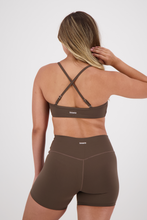 Cargar imagen en el visor de la galería, Ribbon Cross Cedar Brown Top