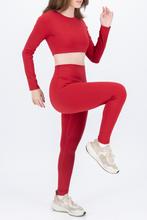 Cargar imagen en el visor de la galería, Rush Rouge Red Leggings