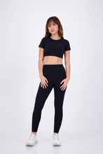 Cargar imagen en el visor de la galería, Rush Black Leggings