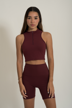 Cargar imagen en el visor de la galería, Zip Vest Wine Top