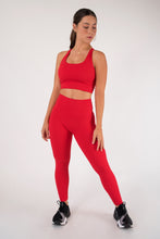 Cargar imagen en el visor de la galería, Solid Leggings Cherry Red