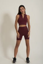Cargar imagen en el visor de la galería, Zip Vest Wine Top