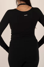 Cargar imagen en el visor de la galería, Long Sleeve Black Shirt