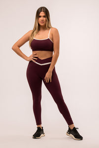 Compact Wine Carmine Leggings