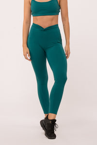 Spirit Twist Green Leggings