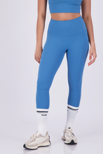Cargar imagen en el visor de la galería, Solid  Silk Blue Leggings
