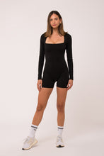 Cargar imagen en el visor de la galería, Long Sleeve Black Onesie
