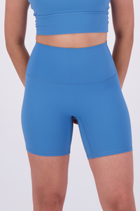 Solid  Silk Blue Short
