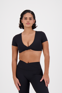 Ribbon Coal Black Top