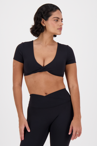 Ribbon Coal Black Top