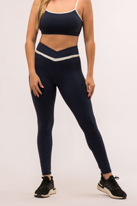 Compact Navy Blue Leggings