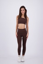 Cargar imagen en el visor de la galería, Wave Syrup Brown Leggings
