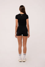 Cargar imagen en el visor de la galería, Short Sleeve Black Onesie
