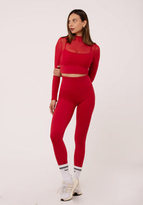 Posh Carmine Red Long Sleeve