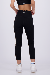 Wave Black Leggings