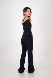 Hype Black Long Sleeve Jumpsuit