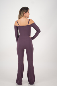 Hype Purple Long Sleeve Jumpsuit