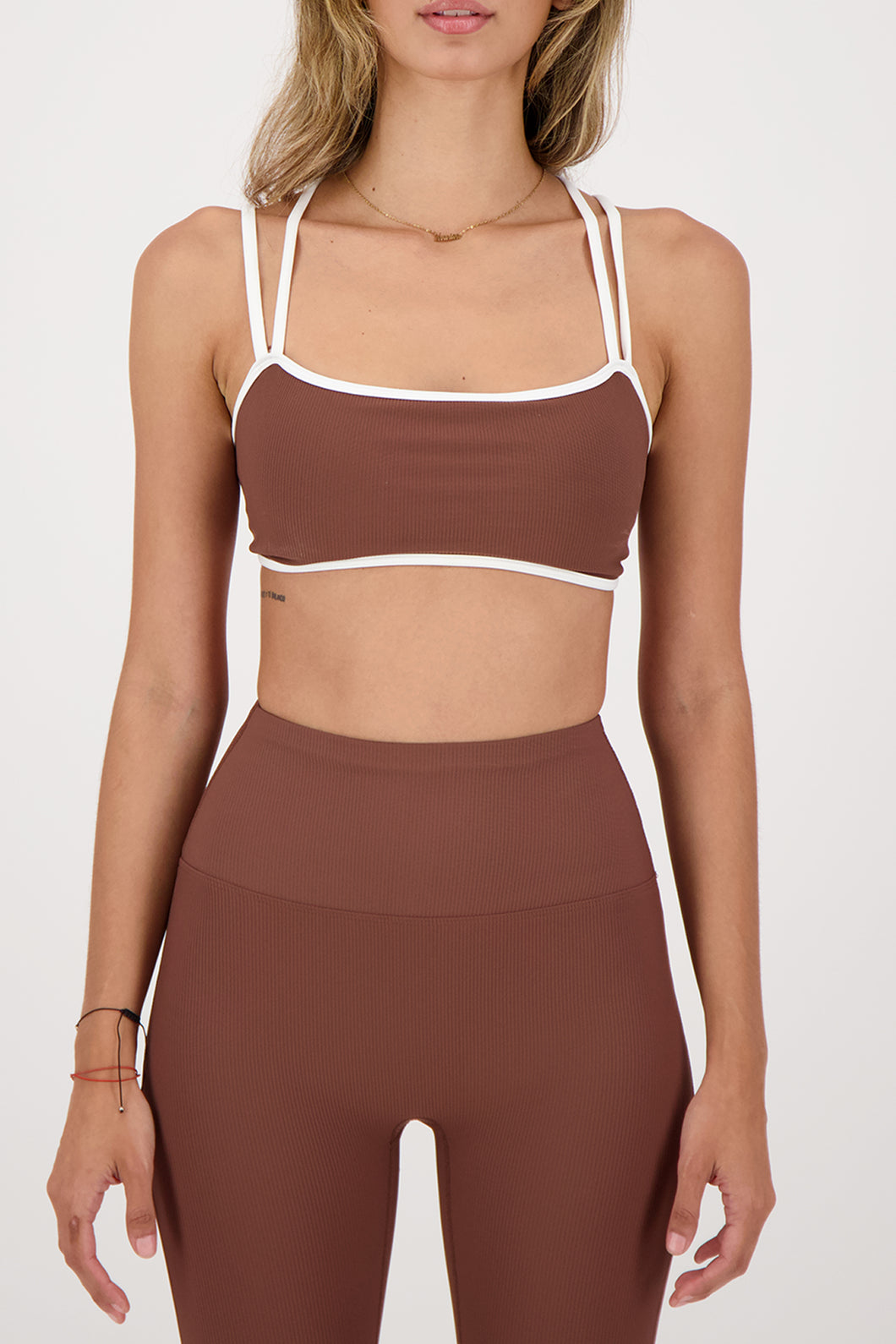 Ribbed Chai Brown Top