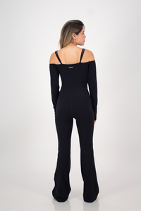 Hype Black Long Sleeve Jumpsuit