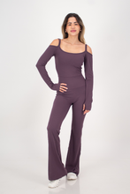 Cargar imagen en el visor de la galería, Hype Purple Long Sleeve Jumpsuit
