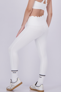 Wave Pearl White Leggings