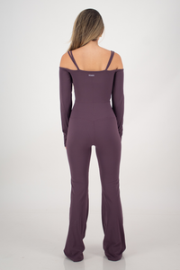 Hype Purple Long Sleeve Jumpsuit