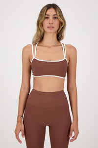 Ribbed Chai Brown Top