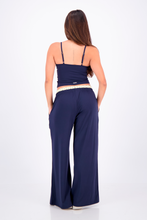 Cargar imagen en el visor de la galería, Polka Blue Flowy Pants
