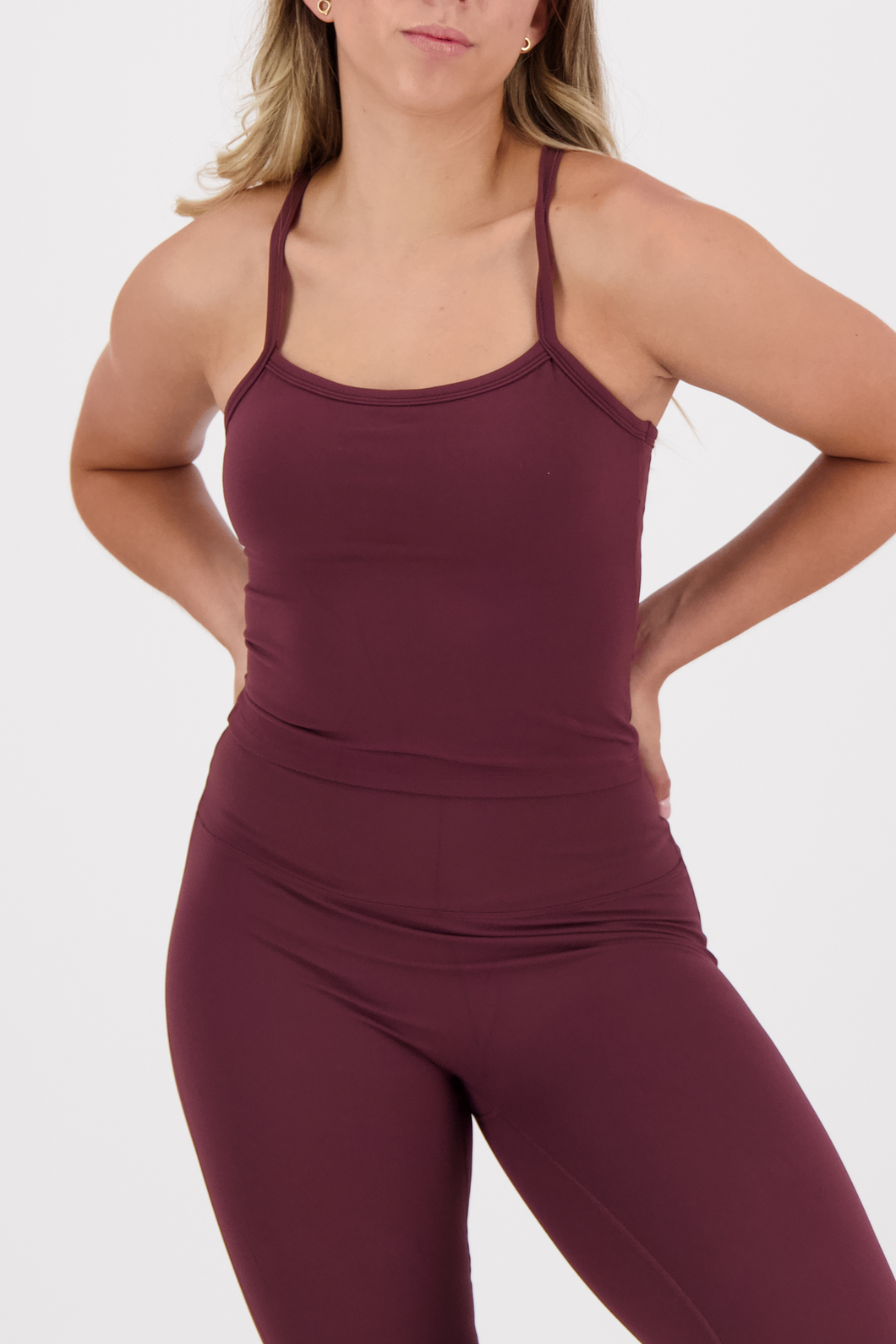 Solid Wine Tank Top