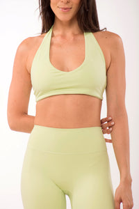 Ultimate Halter Green Matcha Top